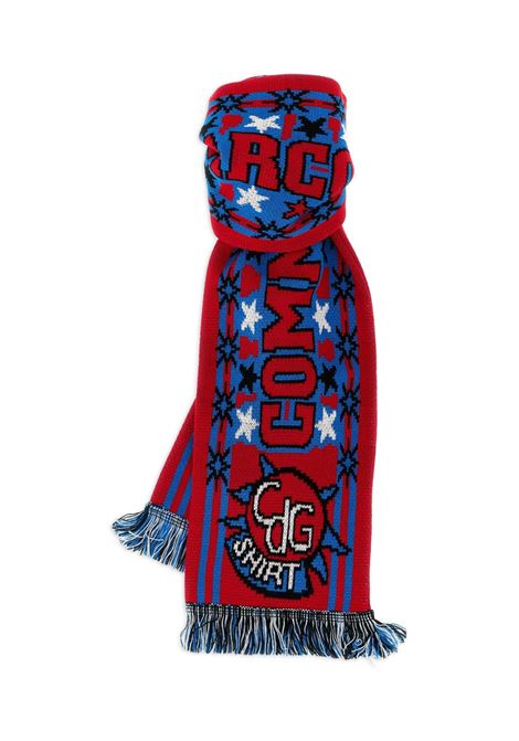 1988 wovwn scarf unisex red and blu COMME DES GARÇONS | FP-K401-W251